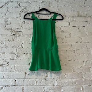 Green, Racer Tank Blouse | Size Small